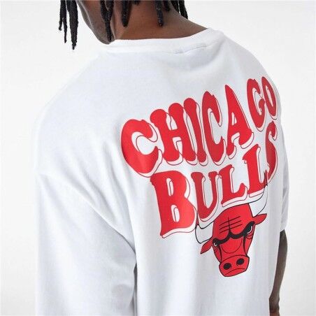 Maglia a Maniche Corte Uomo New Era  SCRIPT OS TEE CHIBUL 60435518 Bianco (M)