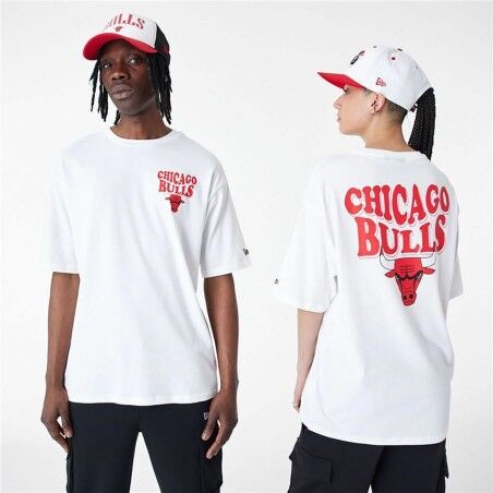 Maglia a Maniche Corte Uomo New Era  SCRIPT OS TEE CHIBUL 60435518 Bianco (M)