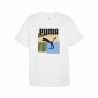 Maglia a Maniche Corte Uomo Puma GRAPHICS Summer Bianco