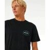 Maglia a Maniche Corte Uomo Rip Curl Stapler  Nero