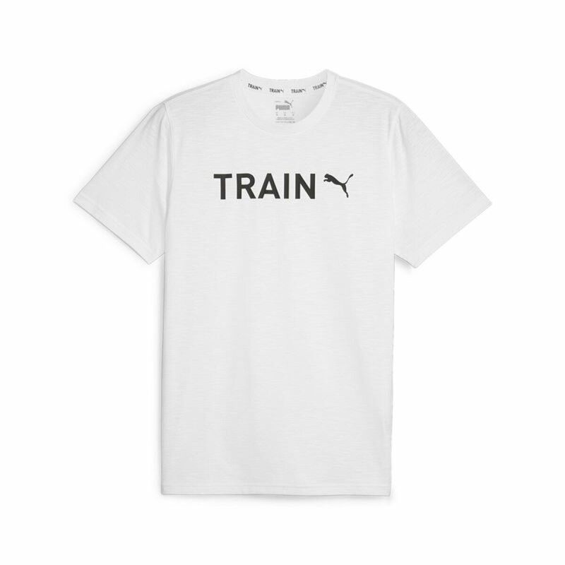Maglia a Maniche Corte Uomo Puma Graphic Bianco Maglia a Maniche Corte Uomo Puma Graphic Bianco