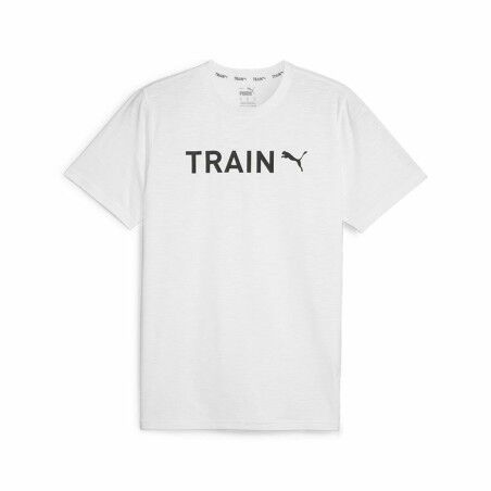 Maglia a Maniche Corte Uomo Puma Graphic  Bianco