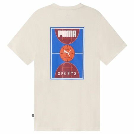 Maglia a Maniche Corte Uomo Puma Chilli Powder Bianco