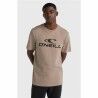 Maglia a Maniche Corte Uomo O'Neill Logo Marrone Chiaro