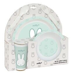 Set di stoviglie per bambini Miffy Menta (5 Pezzi)
