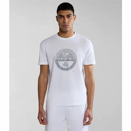 Maglia Sportiva a Maniche Corte Napapijri S-Bollo Ss 1  Bianco