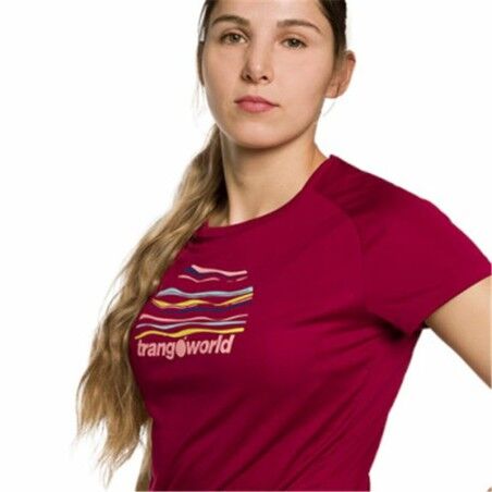 Maglia a Maniche Corte Donna Trangoworld Trangoworld Sihl Rosso Cremisi