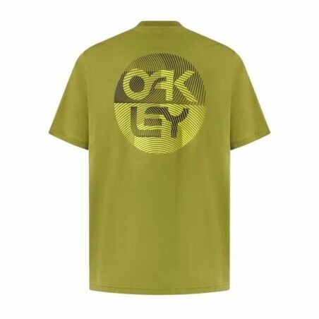 Maglia Sportiva a Maniche Corte Oakley Fingerprint B1B  Verde scuro