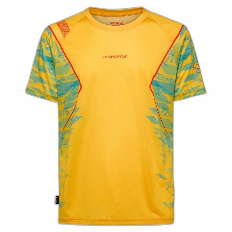 Maglia Sportiva a Maniche Corte La Sportiva Pacer Giallo Maglia Sportiva a Maniche Corte La Sportiva Pacer Giallo