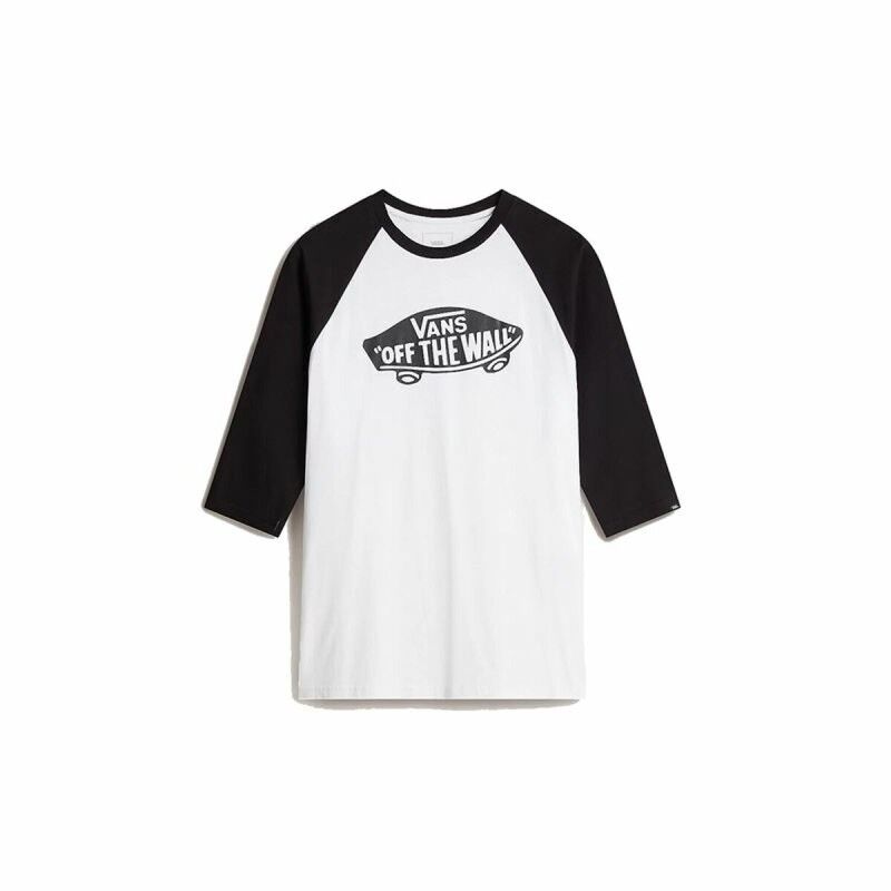 Maglia Sportiva a Maniche Corte Vans Style 76 Raglan Bianco Maglia Sportiva a Maniche Corte Vans Style 76 Raglan Bianco