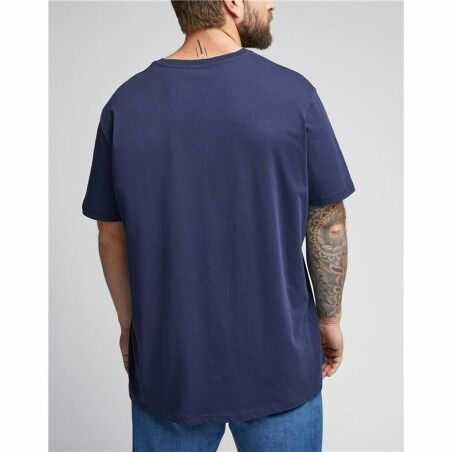 Maglia Sportiva a Maniche Corte Lee Ss Patch Logo  Azzurro