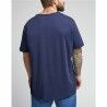 Maglia Sportiva a Maniche Corte Lee Ss Patch Logo  Azzurro