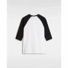 Maglia Sportiva a Maniche Corte Vans Style 76 Raglan Bianco