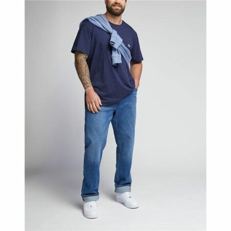 Maglia Sportiva a Maniche Corte Lee Ss Patch Logo  Azzurro