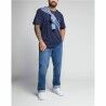 Maglia Sportiva a Maniche Corte Lee Ss Patch Logo  Azzurro