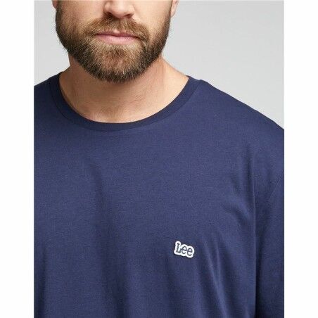 Maglia Sportiva a Maniche Corte Lee Ss Patch Logo  Azzurro