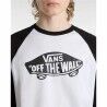 Maglia Sportiva a Maniche Corte Vans Style 76 Raglan Bianco