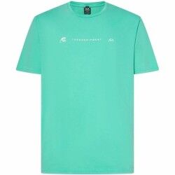 Maglia Sportiva a Maniche Corte Oakley Mtl Terra Acquamarina