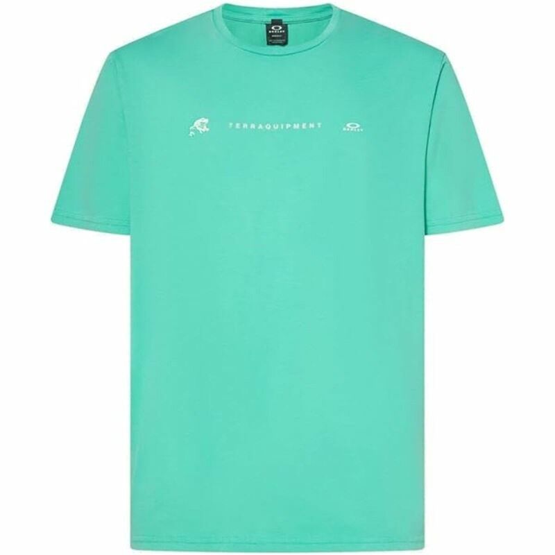 Maglia Sportiva a Maniche Corte Oakley Mtl Terra Acquamarina Maglia Sportiva a Maniche Corte Oakley Mtl Terra Acquamarina