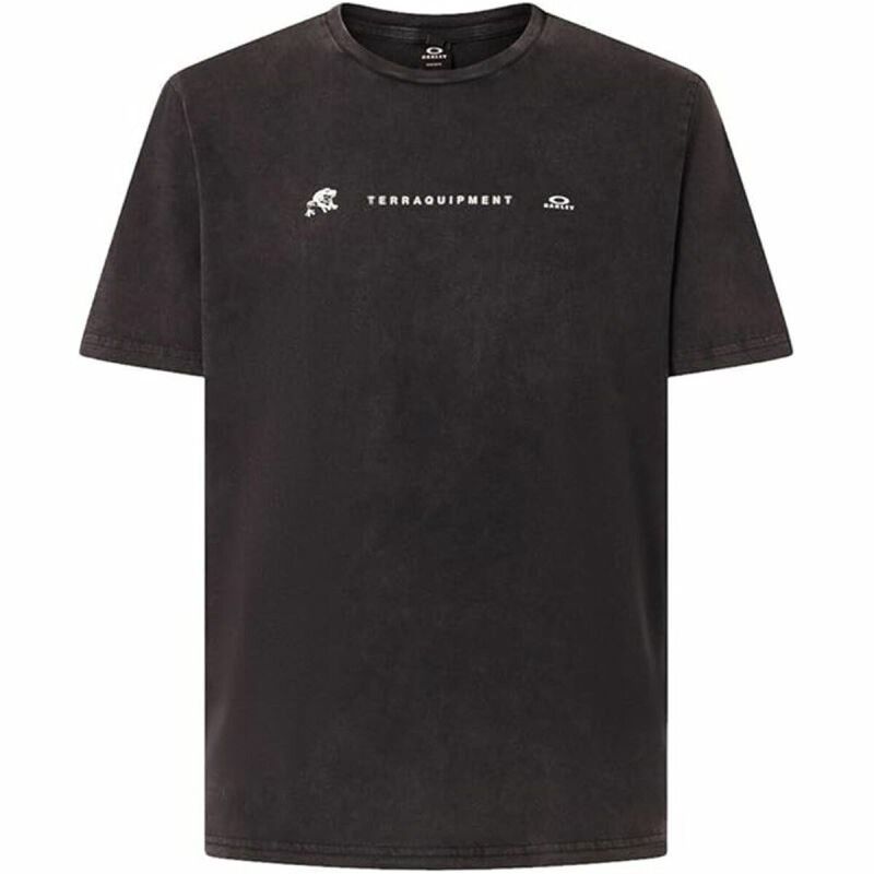 Maglia Sportiva a Maniche Corte Oakley Mtl Nero Maglia Sportiva a Maniche Corte Oakley Mtl Nero