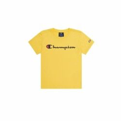 Maglia a Maniche Corte per Bambini Champion Crewneck Giallo