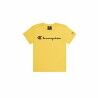 Maglia a Maniche Corte per Bambini Champion Crewneck Giallo