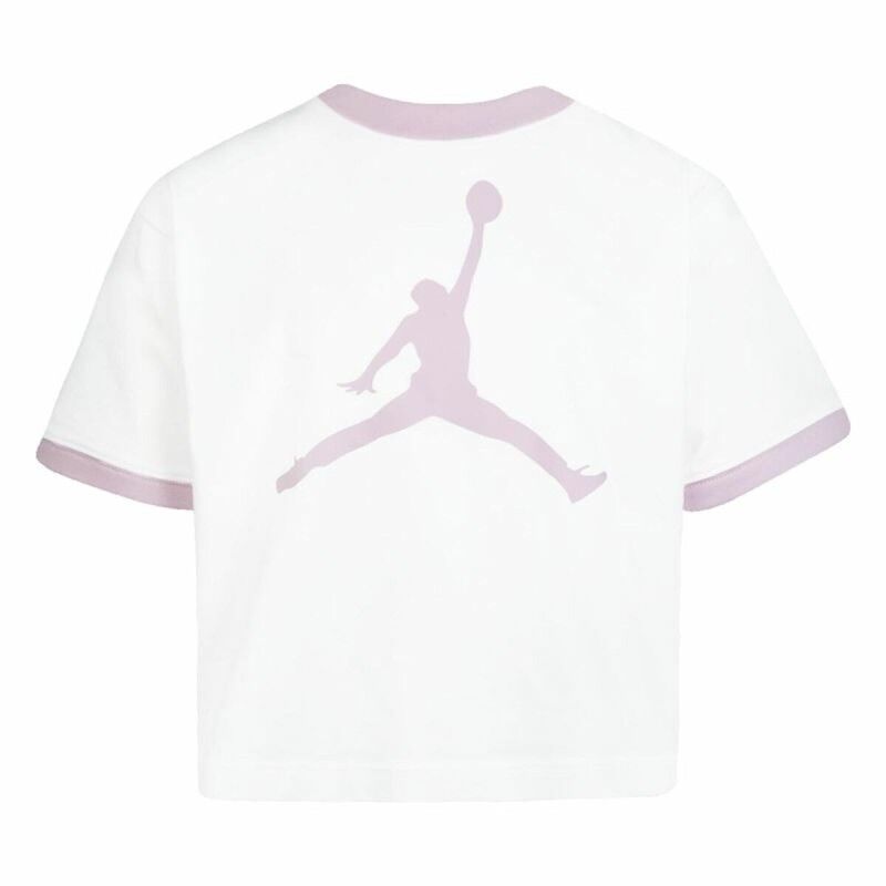 Maglia a Maniche Corte per Bambini Nike Essentials Bianco Maglia a Maniche Corte per Bambini Nike Essentials Bianco