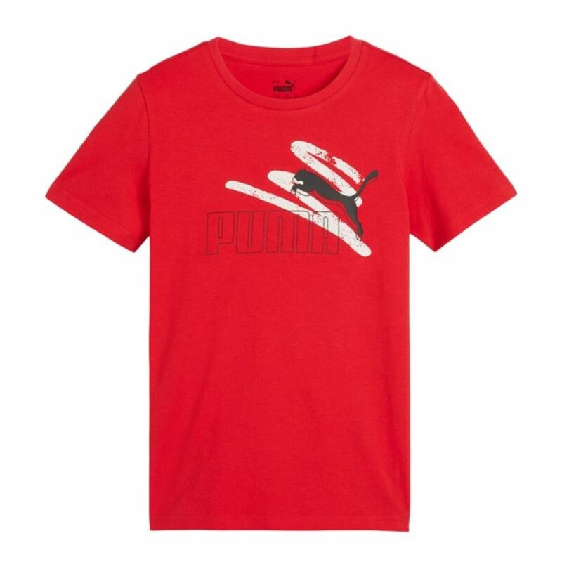Maglia a Maniche Corte per Bambini Puma Essentials+ AB Summer Maglia a Maniche Corte per Bambini Puma Essentials+ AB Summer