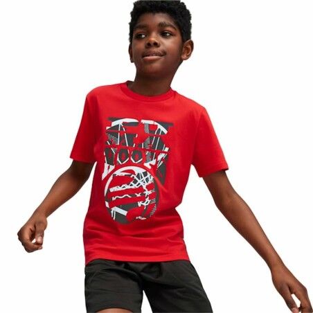 Maglia a Maniche Corte per Bambini Puma Basketball