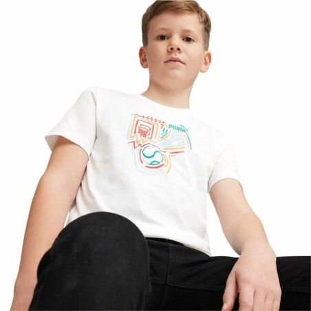Maglia a Maniche Corte per Bambini Puma GRAPHICS
