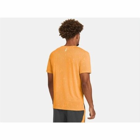 Maglia a Maniche Corte Uomo Under Armour Launch Arancione scuro