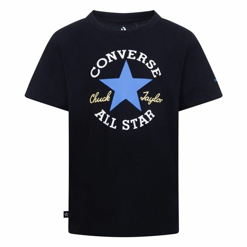 Maglia a Maniche Corte per Bambini Converse Sustainable Core Sse Nero Maglia a Maniche Corte per Bambini Converse Sustainable Core Sse Nero