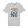 Maglia a Maniche Corte Uomo Puma GRAPHICS Mountain Grigio