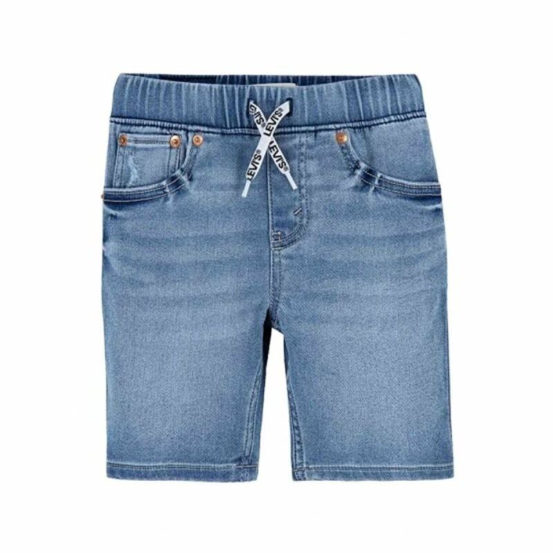 Shorts per bambini Levi's Skinny Dobby Blu Acciaio Shorts per bambini Levi's Skinny Dobby Blu Acciaio