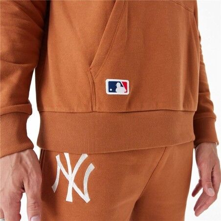 Felpa con Cappuccio Donna New Era League Essential New York Marrone