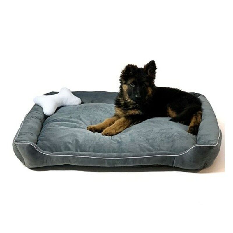 Letto per animali domestici GO GIFT Grigio 95 x 95 x 70 cm Letto per animali domestici GO GIFT Grigio 95 x 95 x 70 cm