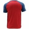 Maglia a Maniche Corte Uomo Converse Colour Block Raglan Rosso