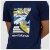 Maglia a Maniche Corte Uomo New Balance Sport Essentials Triathlon Azzurro