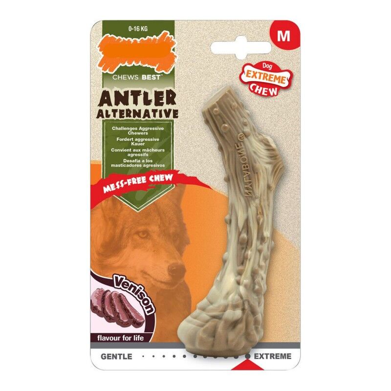Giocattolo da mordere per cani Nylabone Dura Chew Corno Taglia L Nylon Cervo Giocattolo da mordere per cani Nylabone Dura Chew Corno Taglia L Nylon Cervo