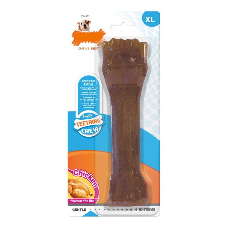 Giocattolo da mordere per cani Nylabone Cuccioli Taglia XL Pollo Termoplastico Giocattolo da mordere per cani Nylabone Cuccioli Taglia XL Pollo Termoplastico