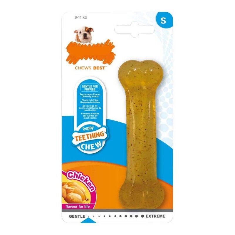 Giocattolo da mordere per cani Nylabone Taglia S Pollo Termoplastico Cuccioli Giocattolo da mordere per cani Nylabone Taglia S Pollo Termoplastico Cuccioli