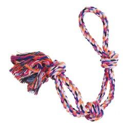 Giocattolo da mordere per cani Gloria Multicolore Nodo Cotone (64 cm)
