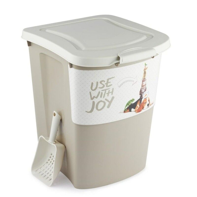 Secchio contenitore Rotho Beige Plastica Secchio contenitore Rotho Beige Plastica
