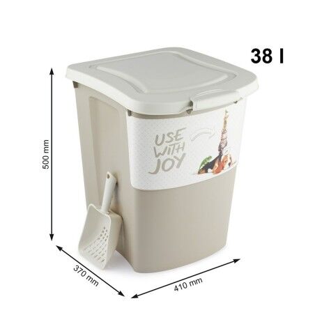 Secchio contenitore Rotho Beige Plastica