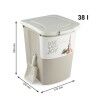 Secchio contenitore Rotho Beige Plastica