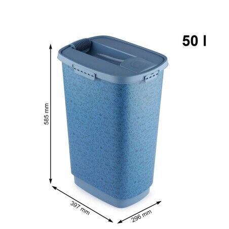 Secchio contenitore Rotho Azzurro Plastica