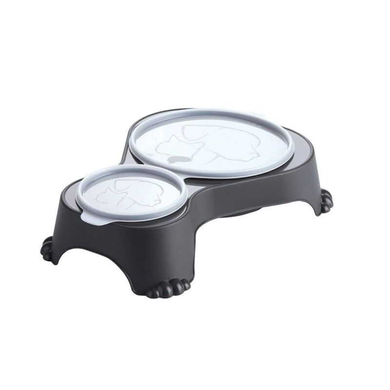 Ciotola per cani Rotho Antracite Plastica Ciotola per cani Rotho Antracite Plastica
