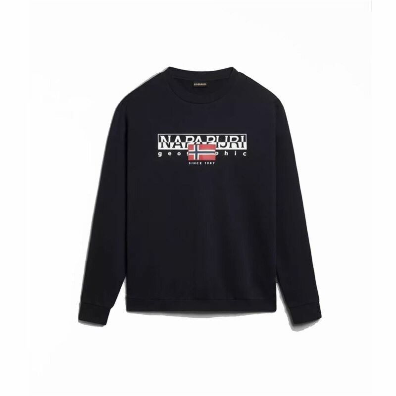 Felpa con Cappuccio Bambino Napapijri B-Aylmer C Nero Felpa con Cappuccio Bambino Napapijri B-Aylmer C Nero