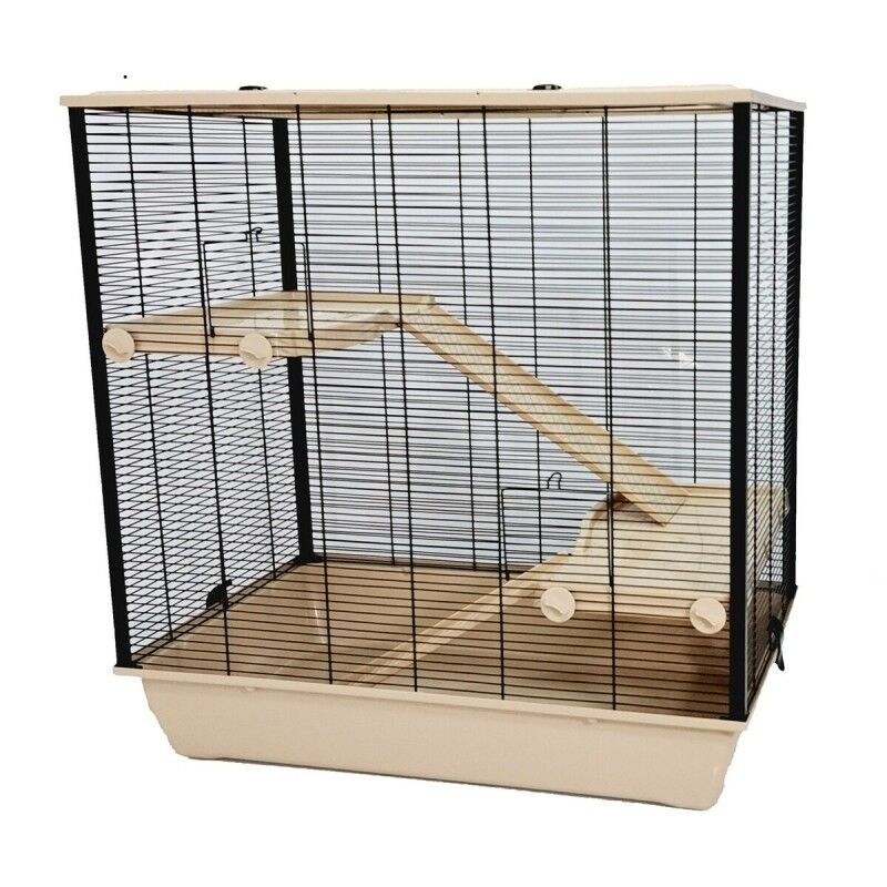 Gabbia INTER-ZOO G306ACTB Metallo Plastica 80 x 80 x 48 cm Gabbia INTER-ZOO G306ACTB Metallo Plastica 80 x 80 x 48 cm