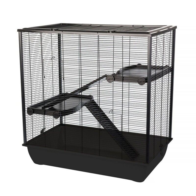 Gabbia INTER-ZOO G306ACTB Metallo Plastica 80 x 80 x 48 cm Gabbia INTER-ZOO G306ACTB Metallo Plastica 80 x 80 x 48 cm
